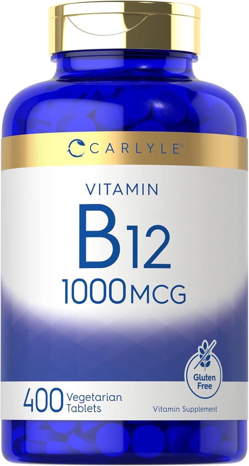 Carlyle Vitamin B12 1000 mcg | 400 Tablets | Vegetarian
