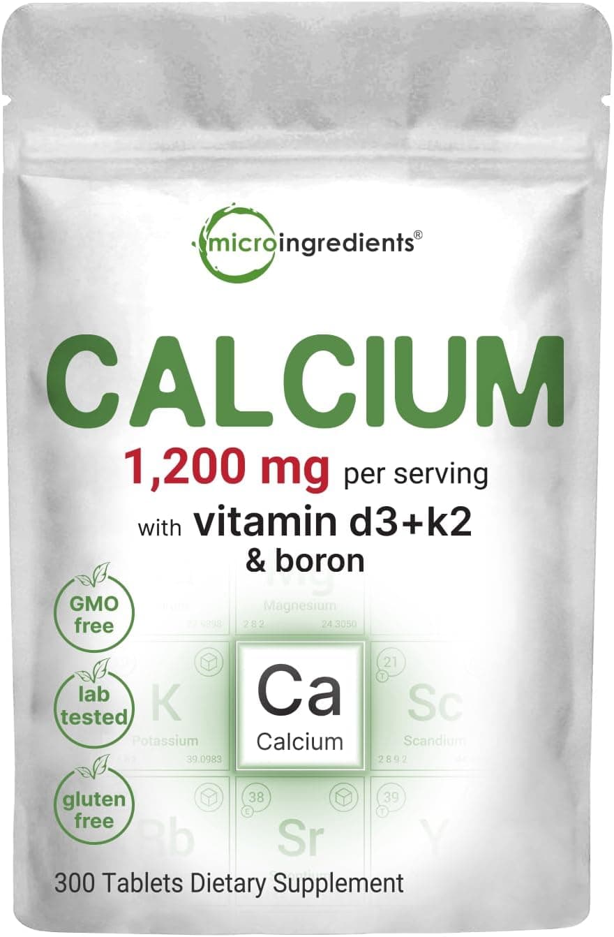 Calcium 1,200mg with Vitamin D3 & K2, 300 Tablets | Calcium…