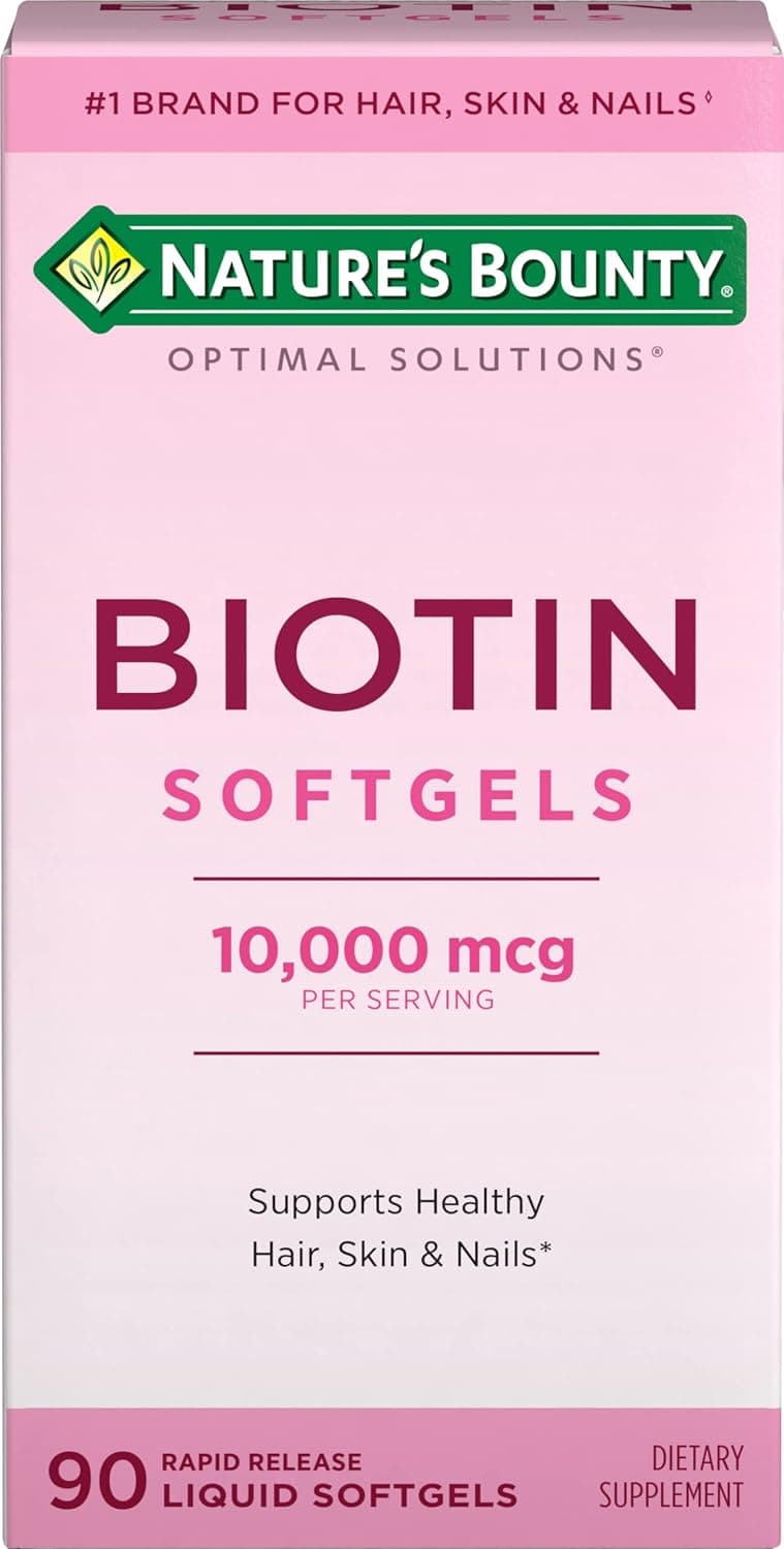 Nature's Bounty Biotin 10000mcg Supplement