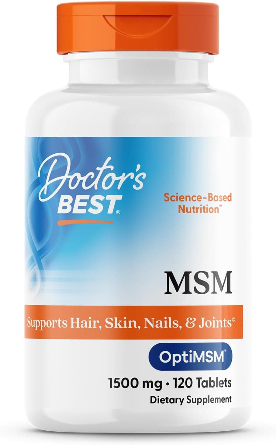 Doctor's Best MSM Supplement 1500mg for Men & Women - Supports…