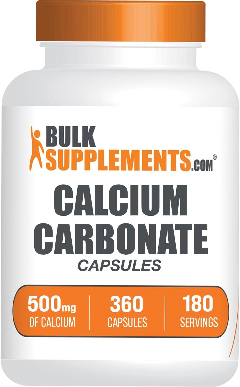 BulkSupplements.com Calcium Carbonate Capsules - Calcium…