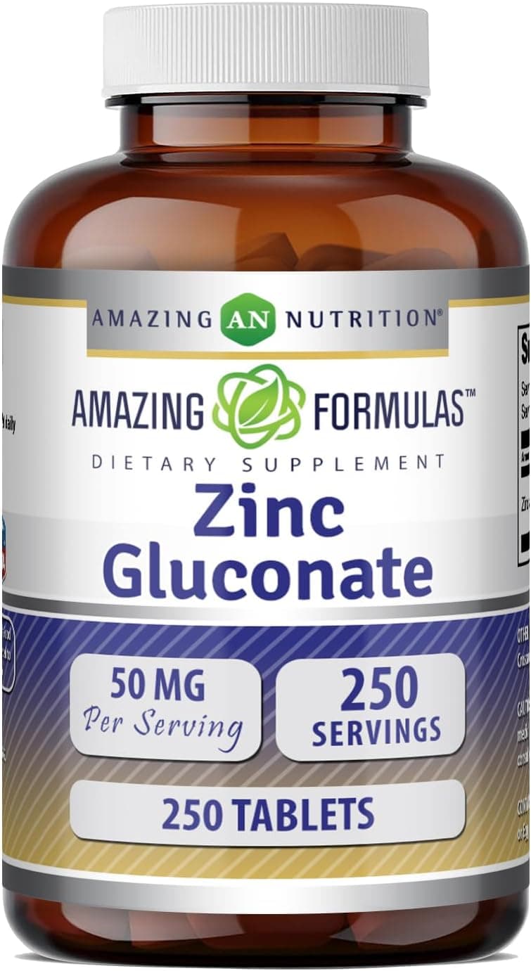 Amazing Formulas Zinc Gluconate 50 Mg Supplement | Tablets…