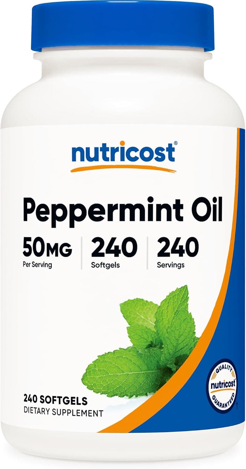 Nutricost Peppermint Oil Softgels (50 MG) 240 Softgels