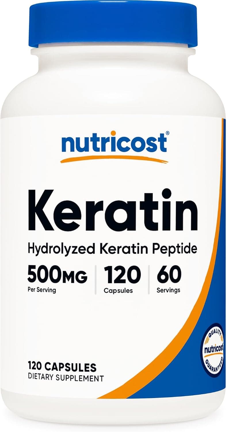 Nutricost Keratin Hydrolized Peptide Capsules - 500MG