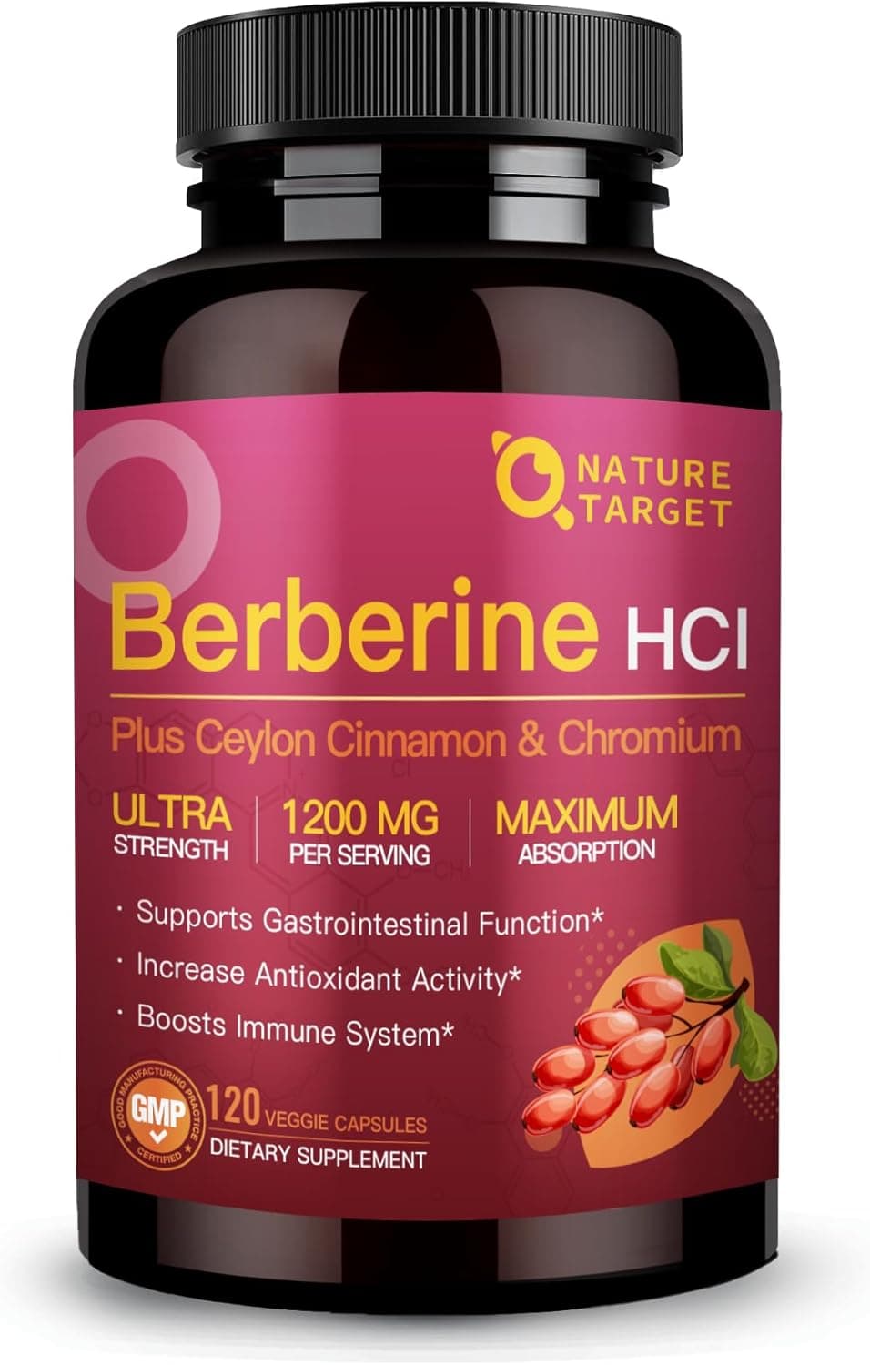 NATURE TARGET Berberine HCL 1200mg