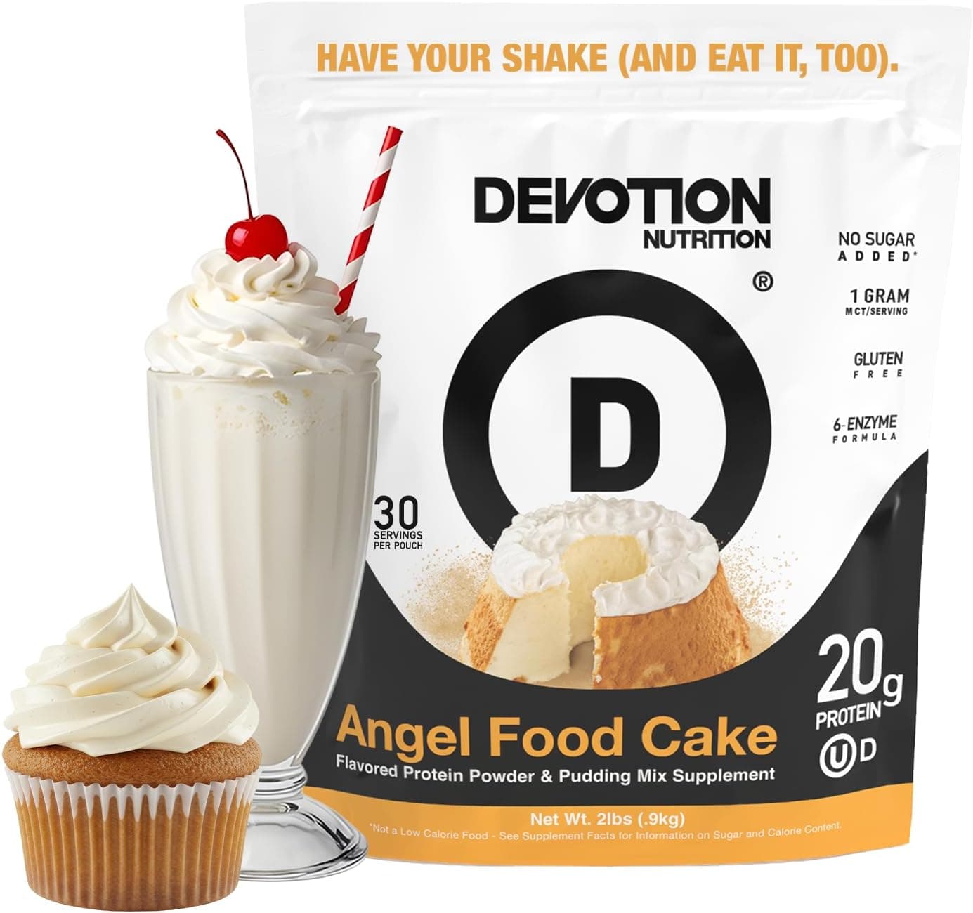 Devotion Nutrition Angel Food Cake Protein Powder for Shakes