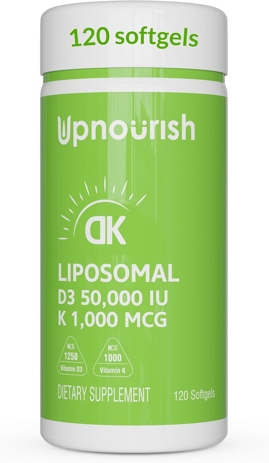 UpNourish Liposomal Vitamin D3 50000 IU (Vitamina D3 de 50000)…