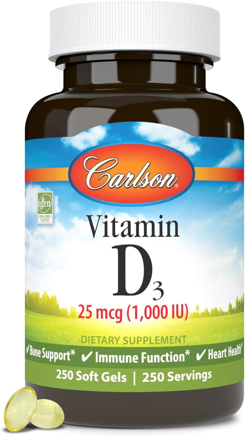 Carlson - Vitamin D3, 1000 IU (25 mcg), Bone Health, Muscle…