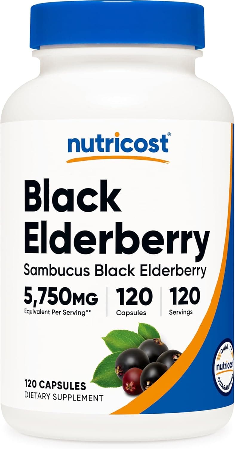 Elderberry Capsules 575mg (120 Capsules) - Black Elderberry