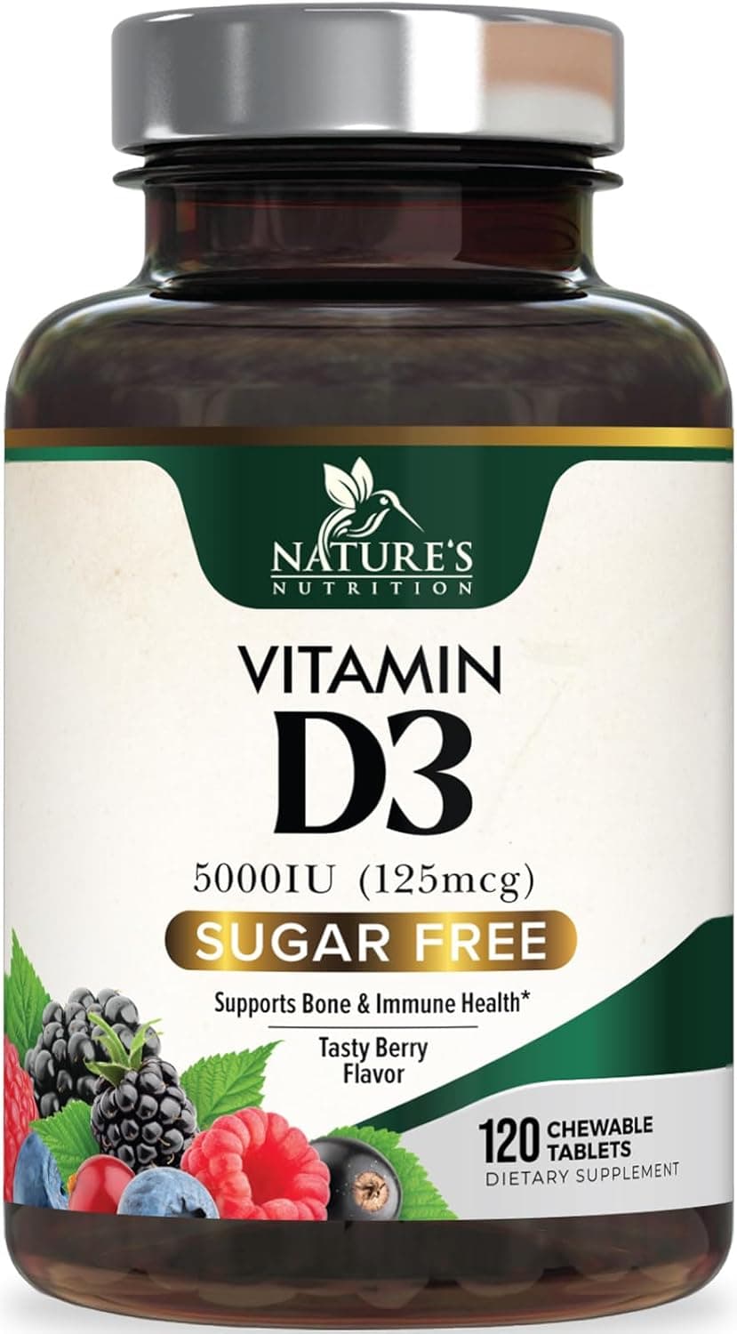 Vitamin D3 5000 IU (125 mcg) Per Serving - Extra Strength…