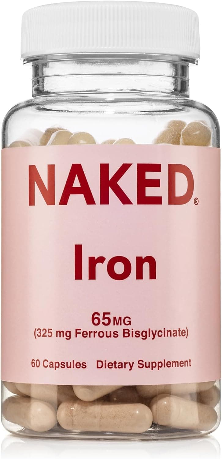 Naked Iron 65mg, 325mg Ferrous Bisglycinate - High Potency…