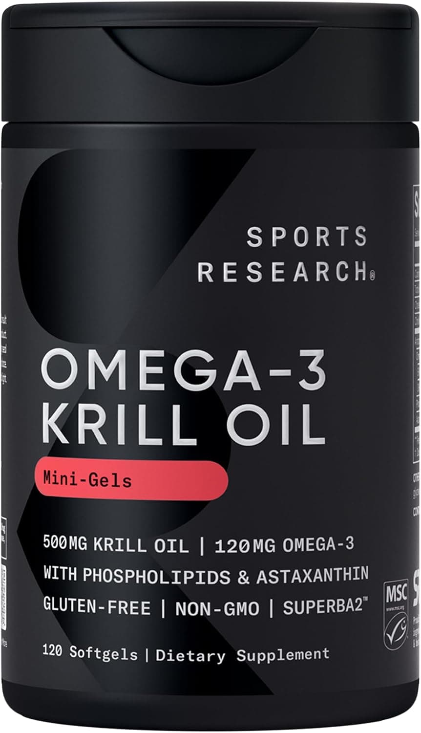 Sports Research® Antarctic Omega-3 Krill Oil 500mg