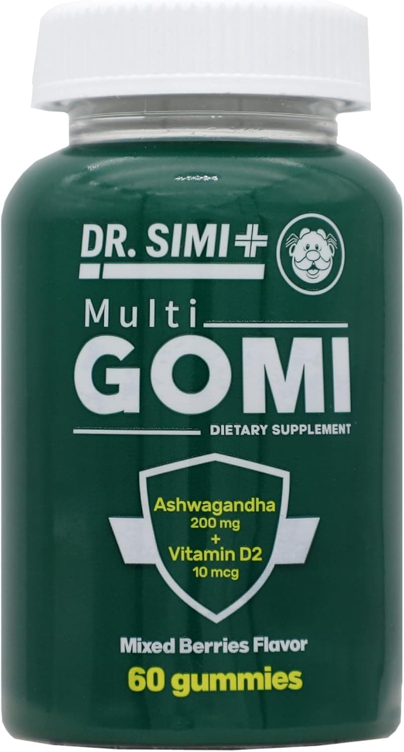 Dr. SImi Ashwagandha + Vitamin D2 Gummies Stress and Mood…