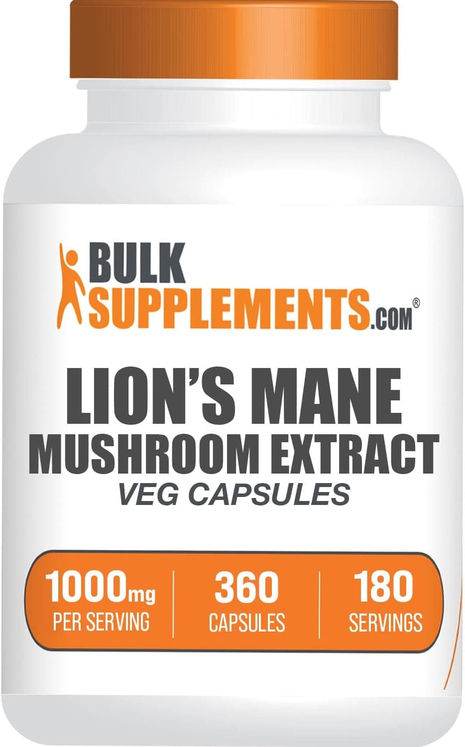 BulkSupplements.com Lion's Mane Mushroom Extract Capsules…
