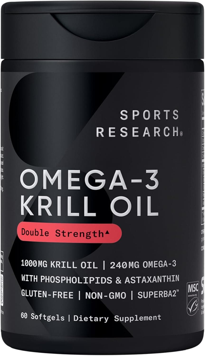 Sports Research® Antarctic Omega-3 Krill Oil 1000mg