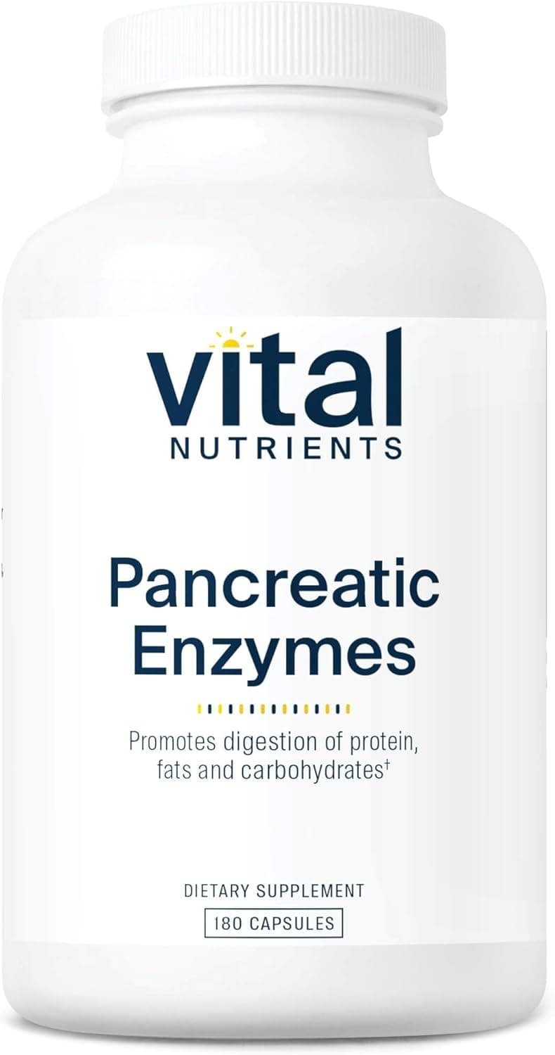 Vital Nutrients Pancreatic Enzymes 1000mg (Full Strength)…
