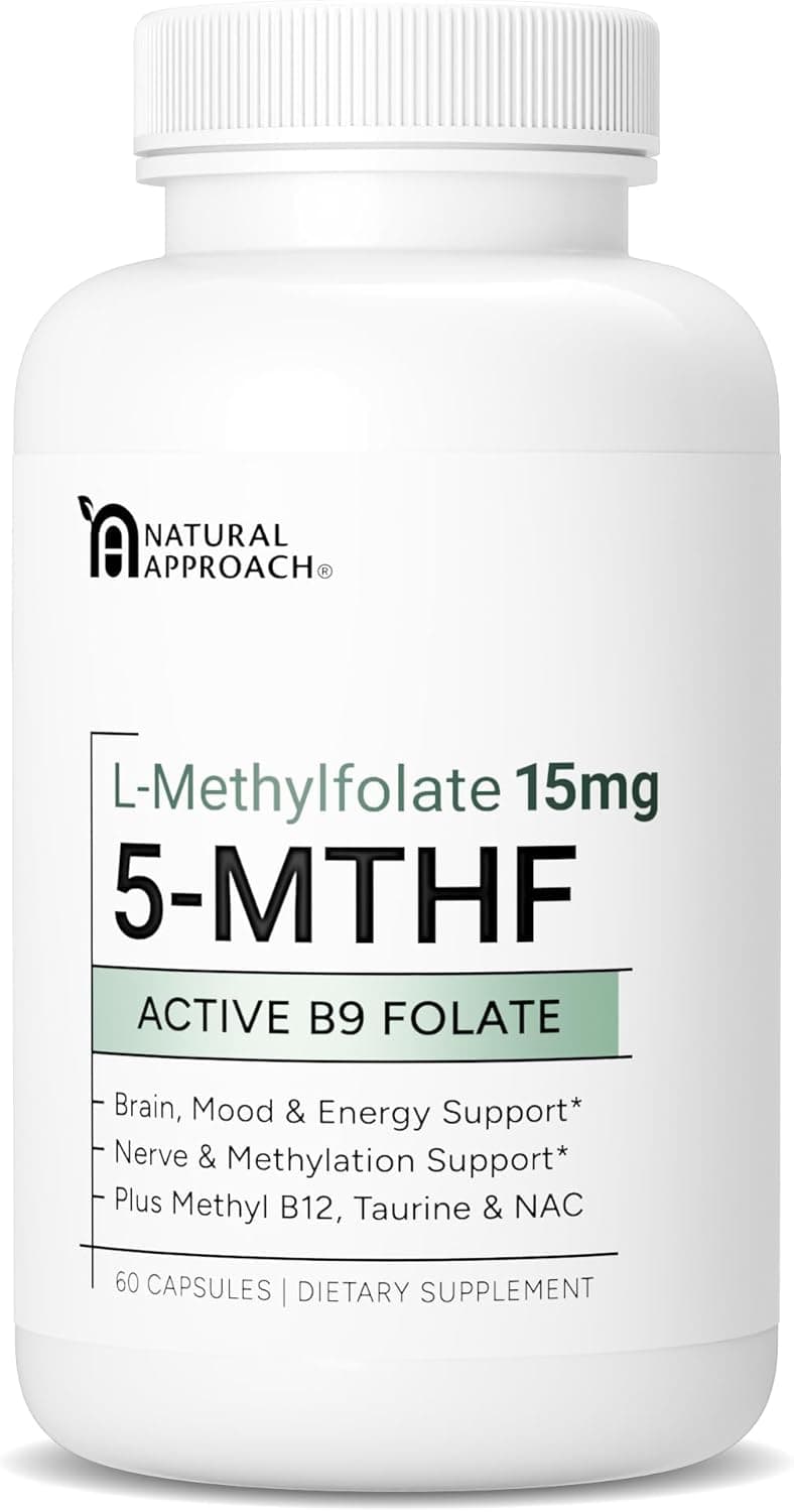 L-Methylfolate 15mg | 5-MTHF (Active B9) with Methyl B12