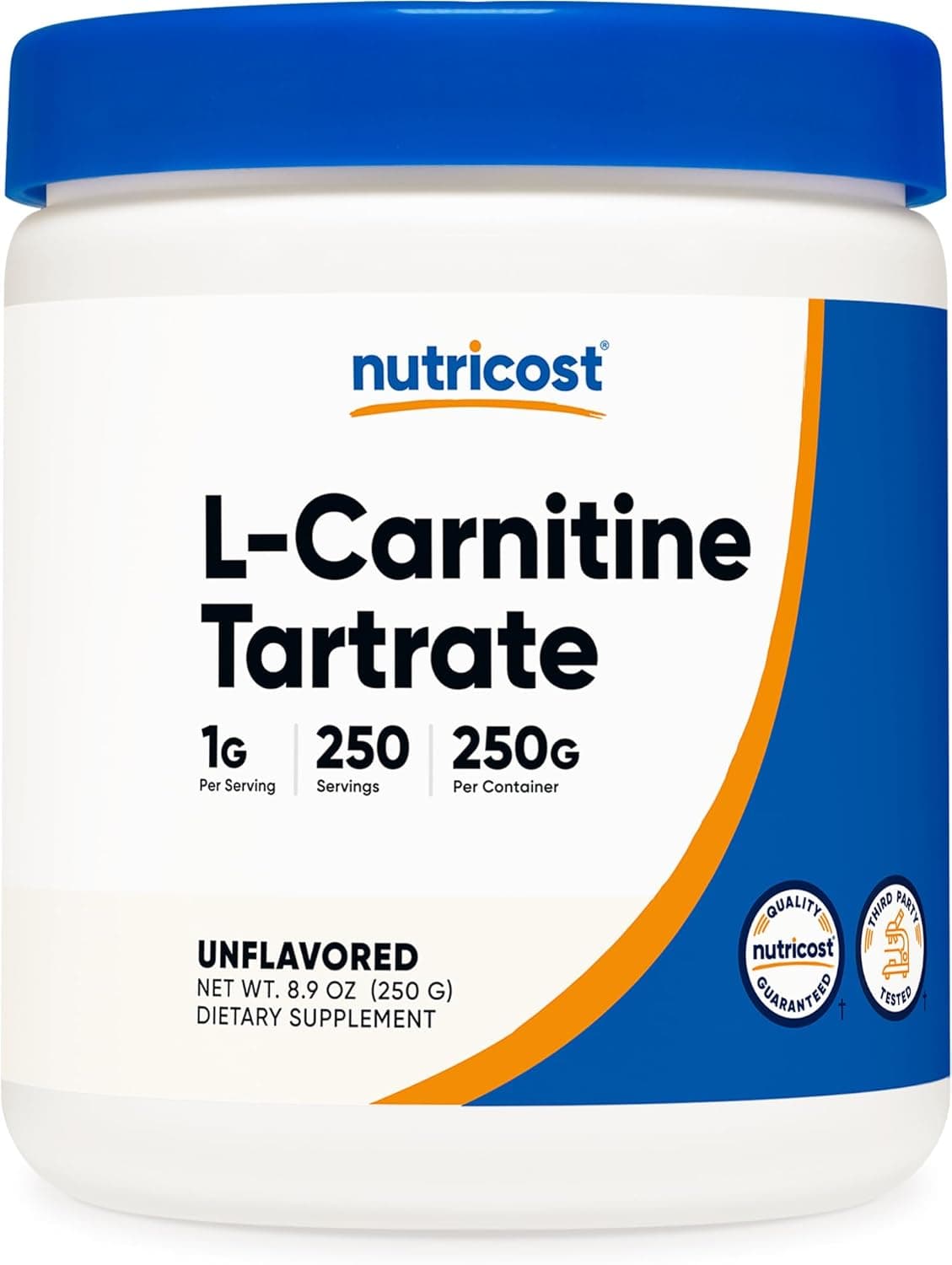 Nutricost L-Carnitine Tartrate Powder (250 Grams) - 1 Gram per…