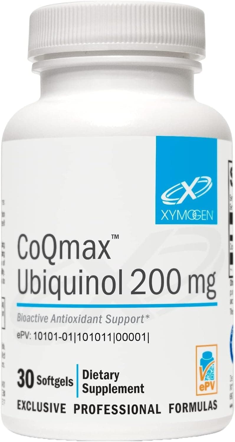 XYMOGEN CoQmax Ubiquinol - 200mg CoQ10 - Patented Stabilized…