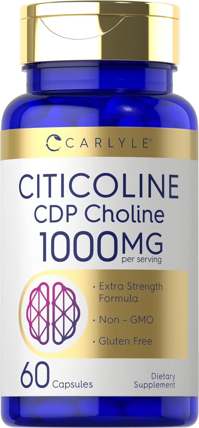 Carlyle Citicoline CDP Choline 1000mg | 60 Capsules | Extra…