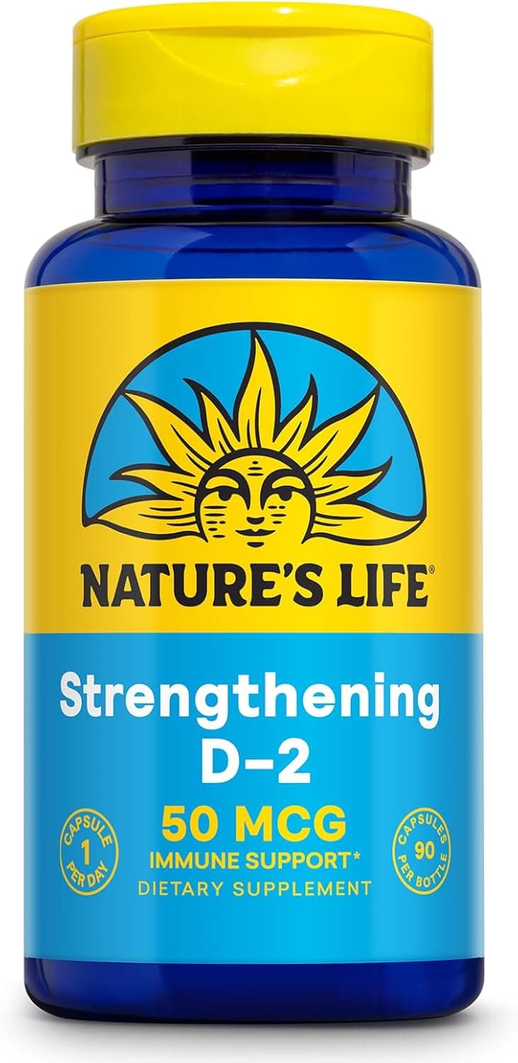 Nature's Life Strengthening Vitamin D2 2000 IU as…
