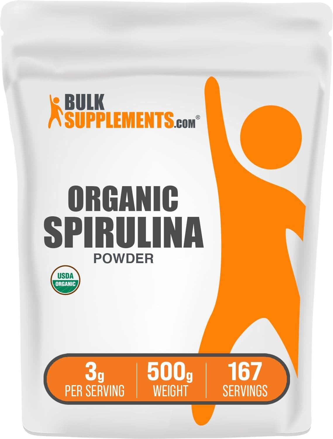 BulkSupplements.com Organic Spirulina Powder - Superfood