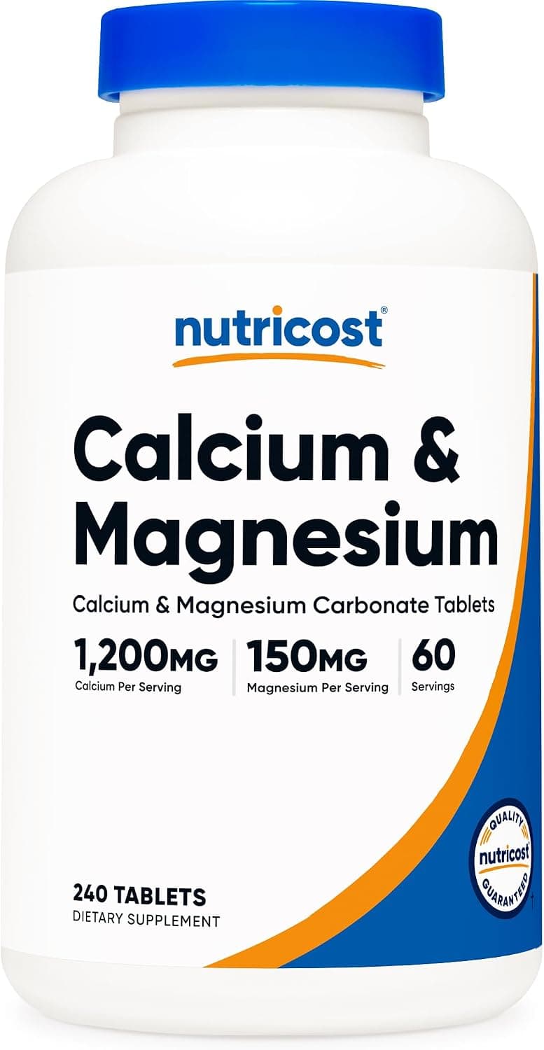 Nutricost Calcium & Magnesium Carbonate 240 Tablets