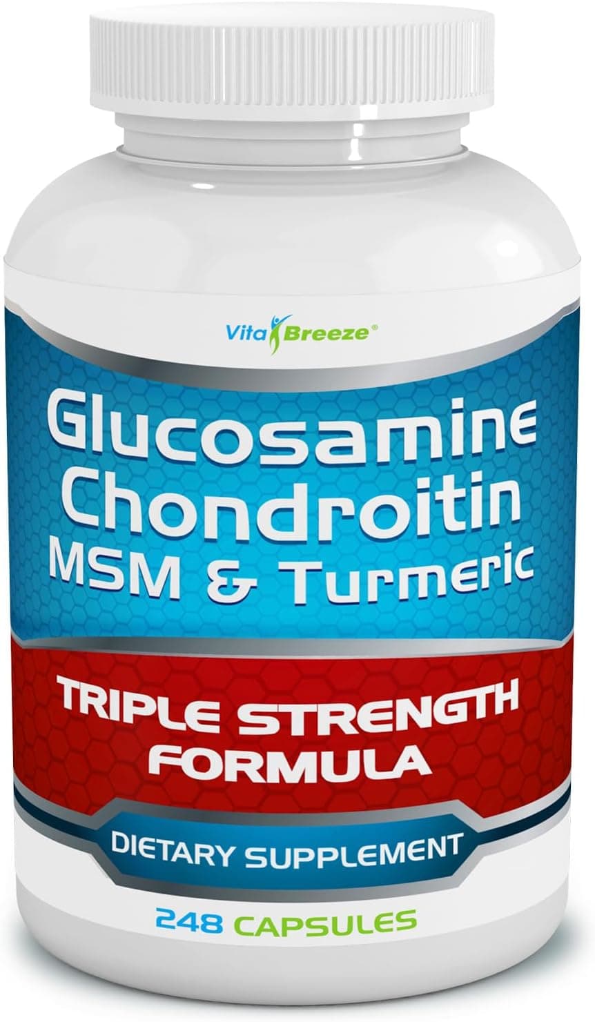 VitaBreeze Glucosamine Chondroitin MSM & Turmeric Supplement