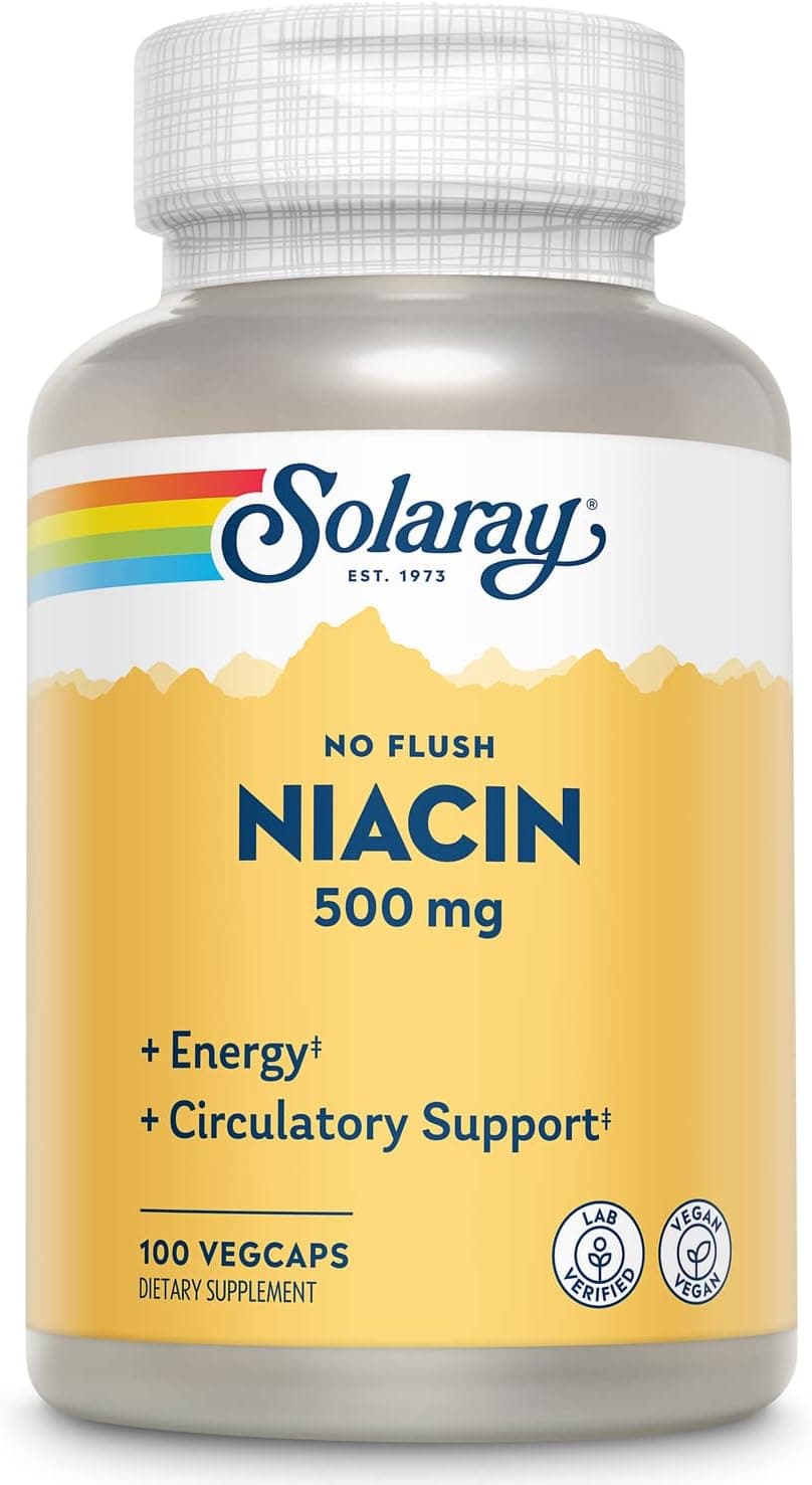 SOLARAY No Flush Niacin 500mg