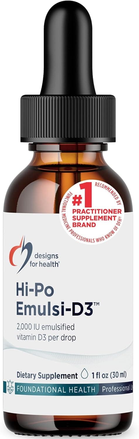 Designs for Health Hi-Po Emulsi Vitamin D Drops - Liquid…
