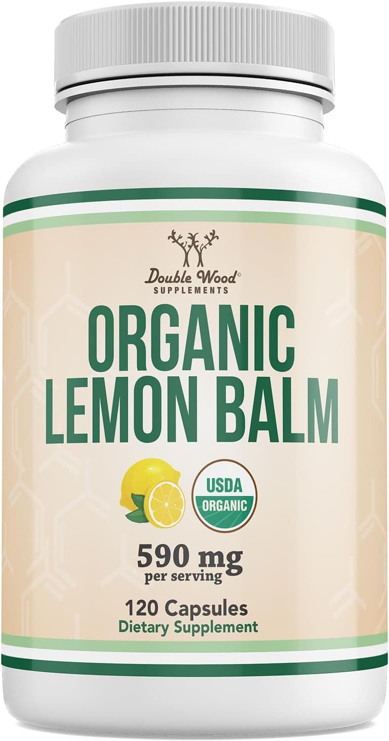 Double Wood Supplements Organic Lemon Balm 120 Capsules…