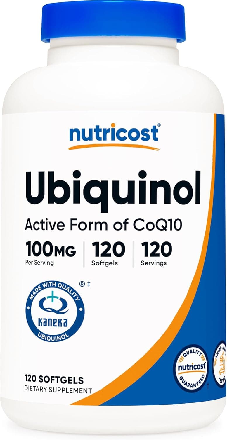 Nutricost Ubiquinol Softgels (100mg Per Serving) 120 Softgels