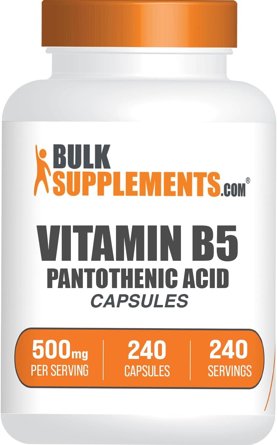 BulkSupplements.com Vitamin B5 Capsules - as Pantothenic Acid