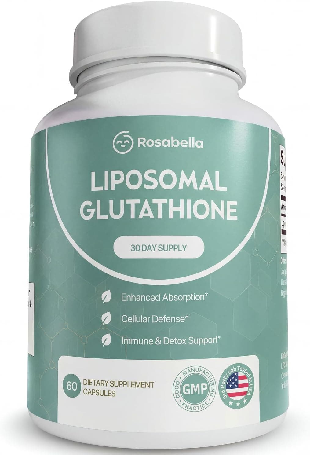 Rosabella Liposomal Glutathione 500mg – High Absorption…