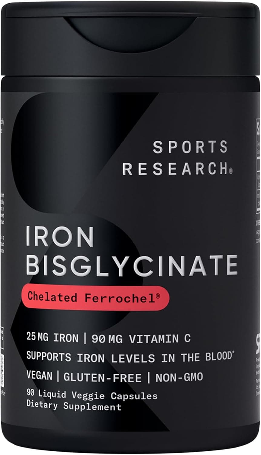 Sports Research® Iron 25mg with Vitamin C