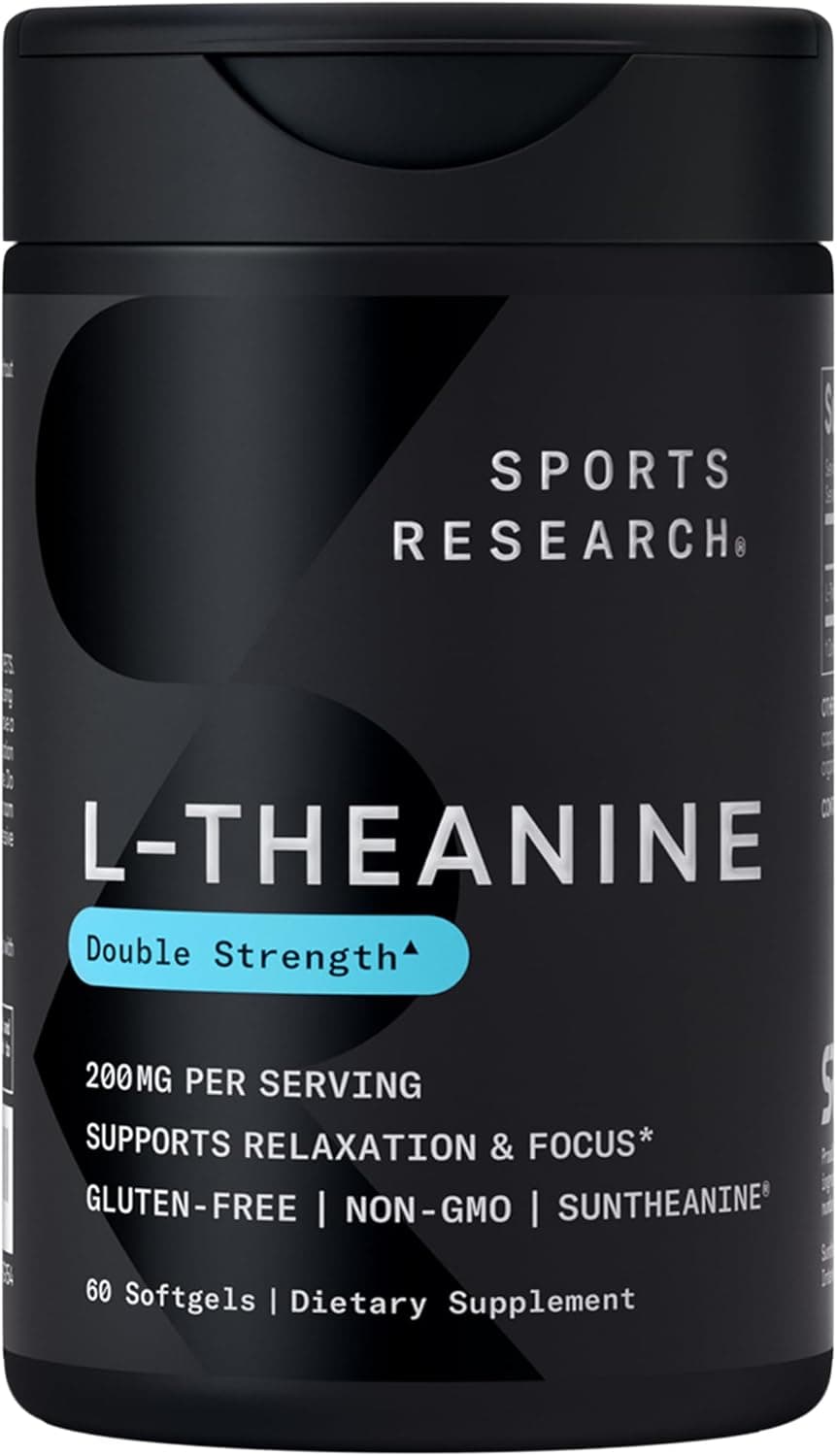 Sports Research Double Strength L-Theanine Supplement…