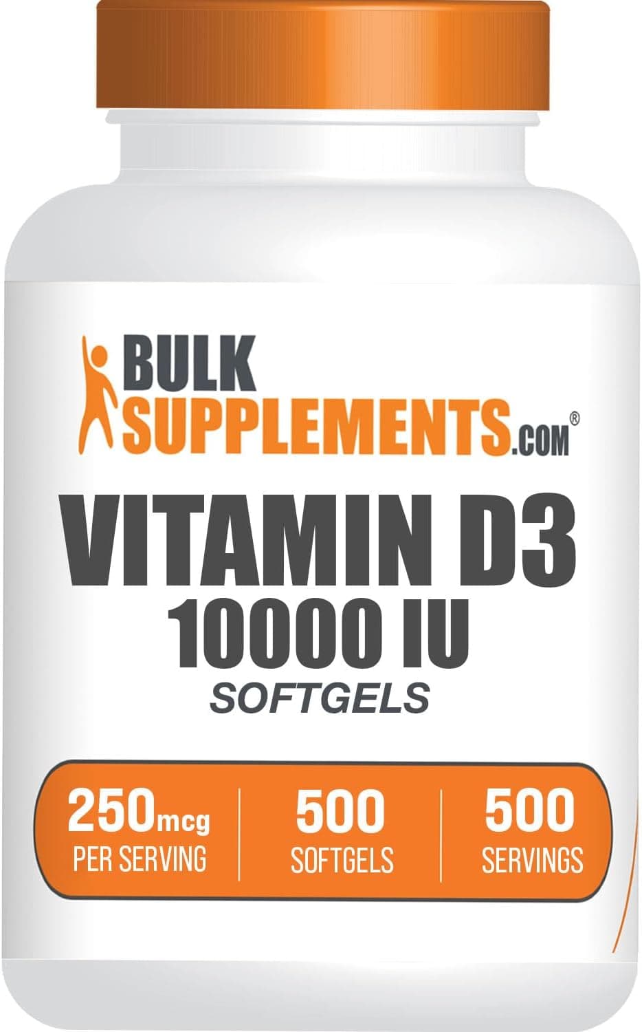 BulkSupplements.com Vitamin D3 10000IU Softgels…