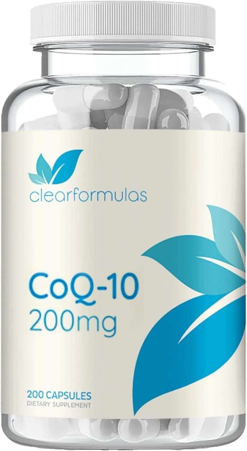 Clear Formulas Quick Absorption CoQ10 200mg - Coenzyme Q10…