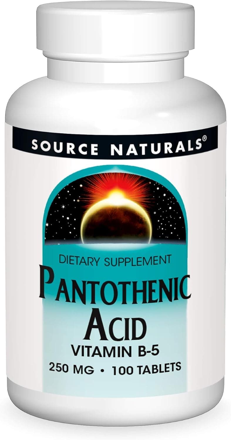 Source Naturals Pantothenic Acid 250 mg Vitamin B-5 Dietary…