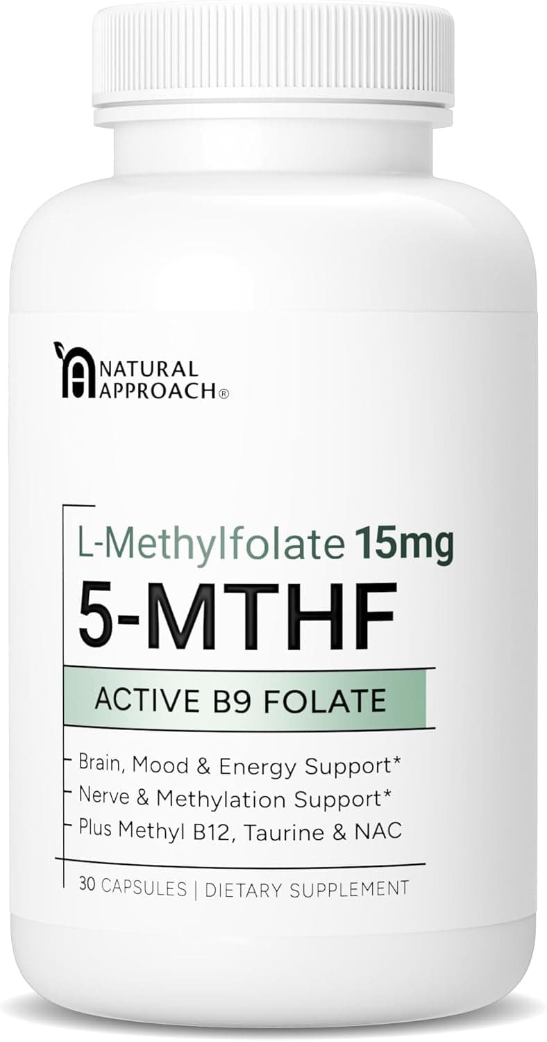 L-Methylfolate 15mg | 5-MTHF (Active B9) with Methyl B12