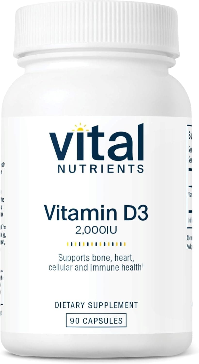 Vital Nutrients Vitamin D 2000 IU - Vitamin D3 Supplement…