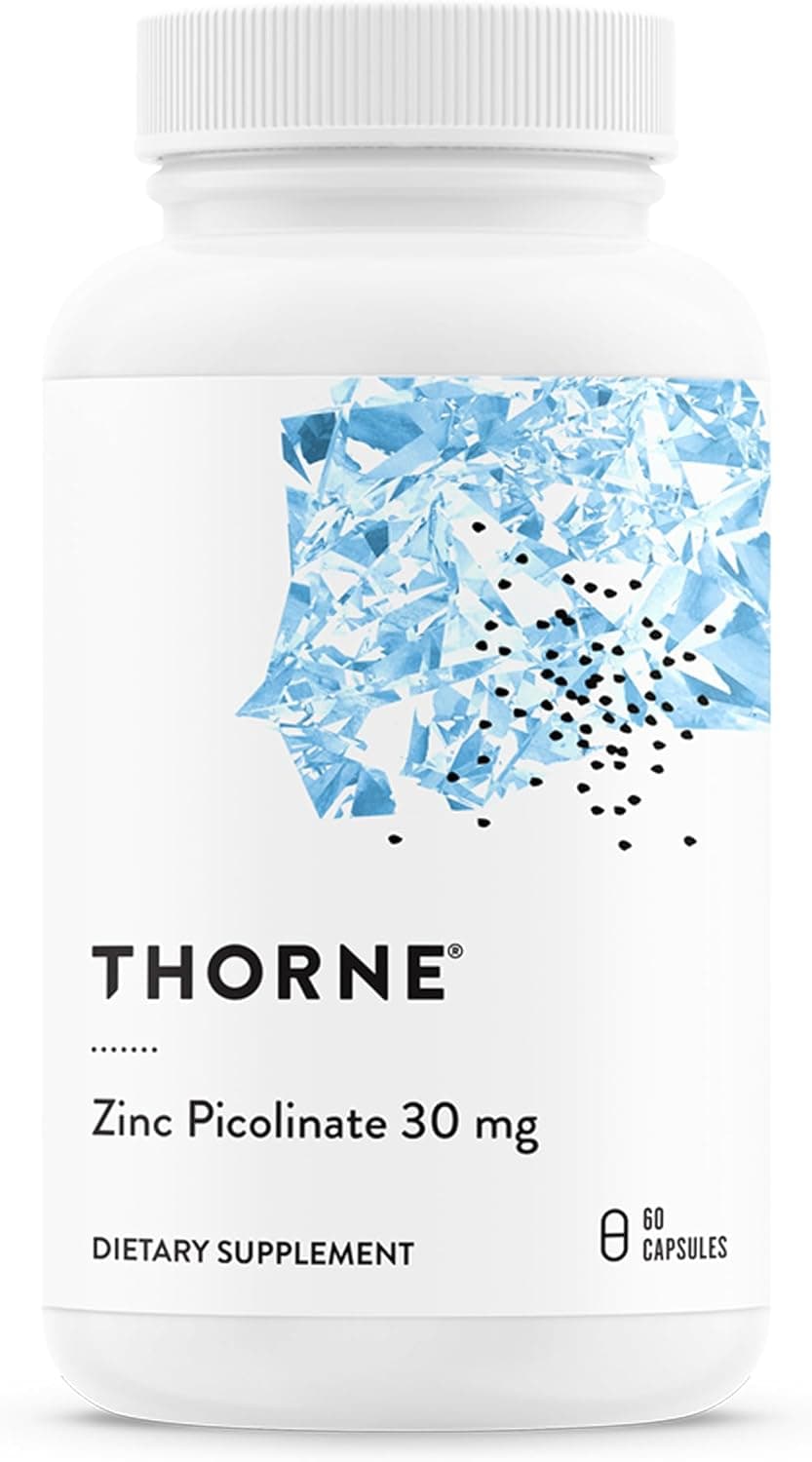 THORNE - Zinc Picolinate 30 mg - Well-Absorbed Zinc Supplement…