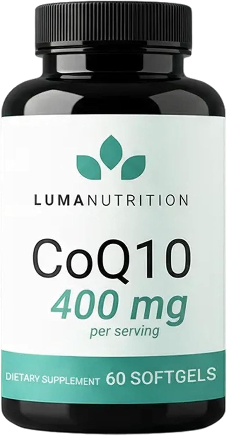 Luma Nutrition CoQ10 400mg Softgels - High-Absorption Coenzyme…