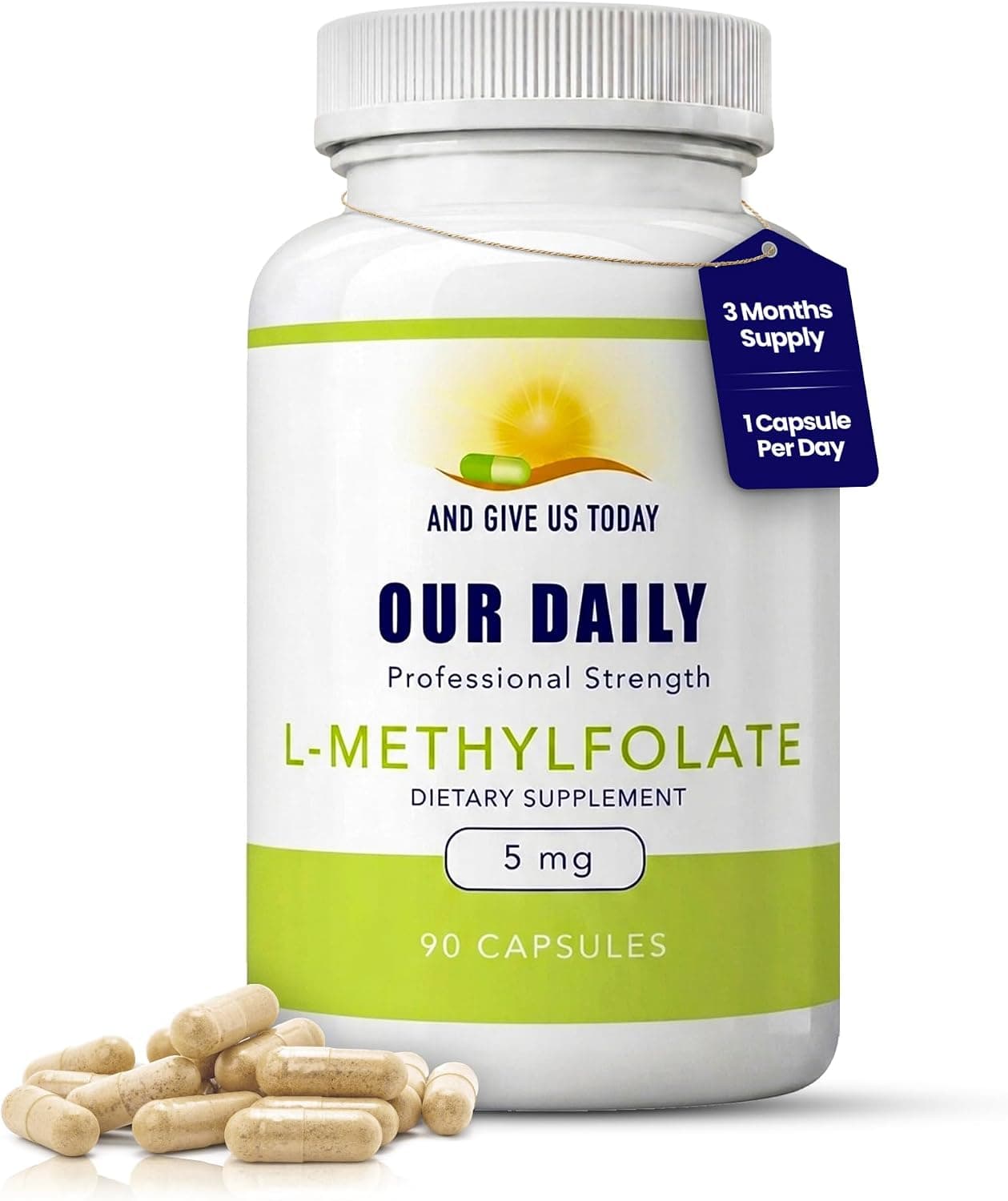 Our Daily Vites, L Methylfolate 5mg – Active 5-MTHF Methylated…