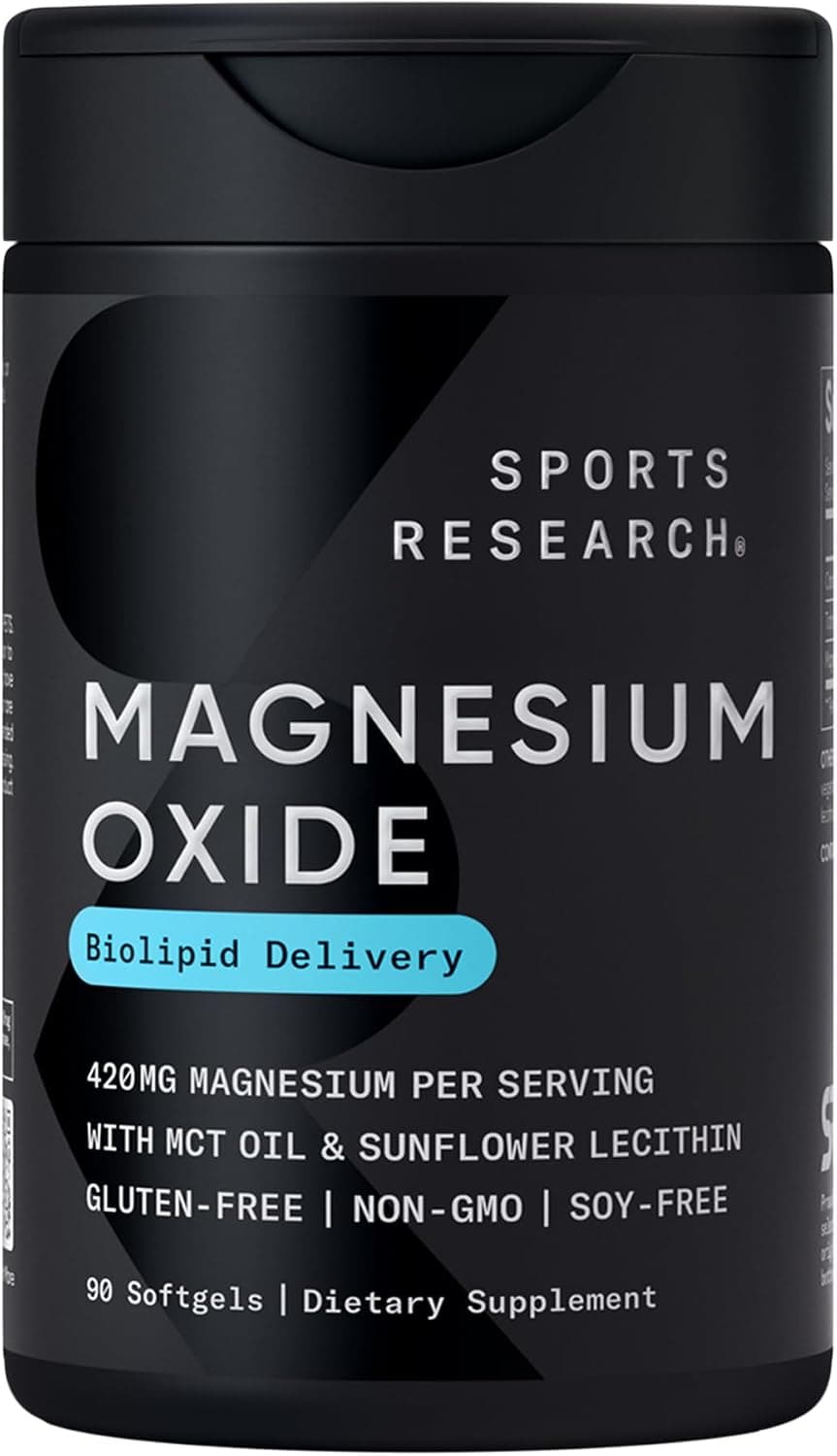 Sports Research® Magnesium Oxide 420mg w/Coconut MCT Oil