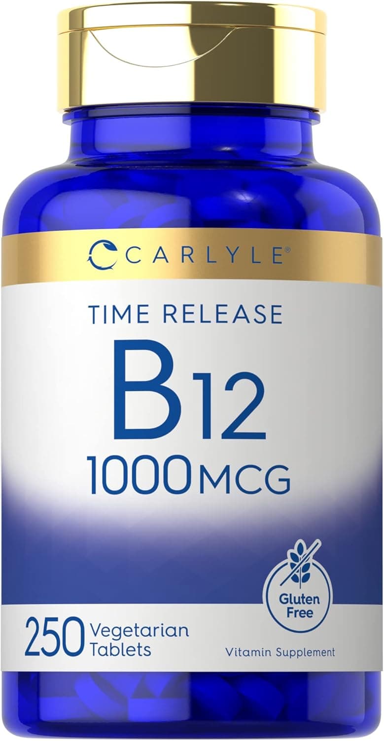 Carlyle B12 Vitamin 1000 mcg | 250 Count | Time Release…