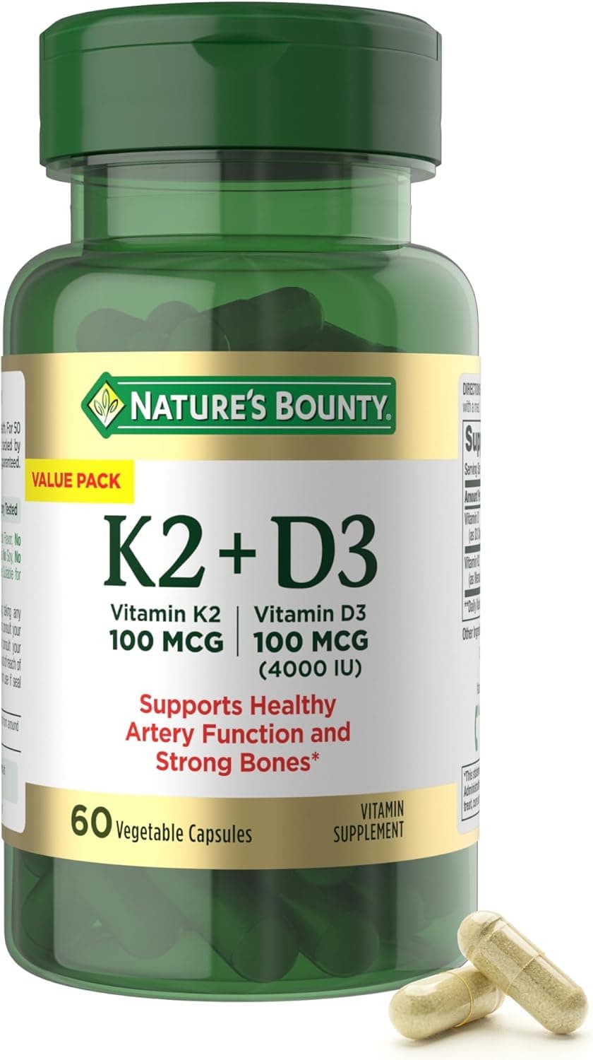Nature’s Bounty Vitamin D3 K2 Supplement