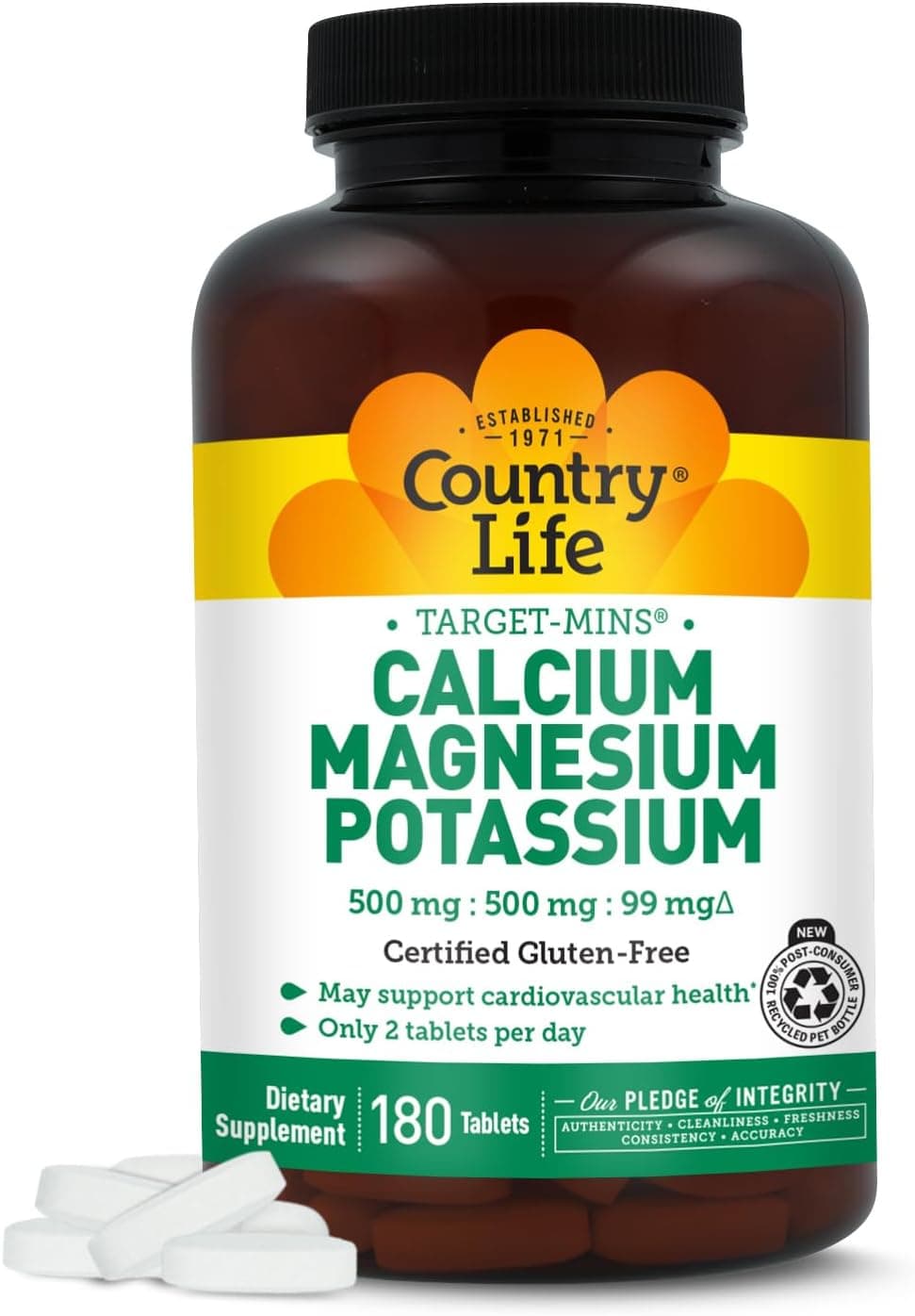 Country Life Target Mins - Calcium Magnesium Potassium Bone…