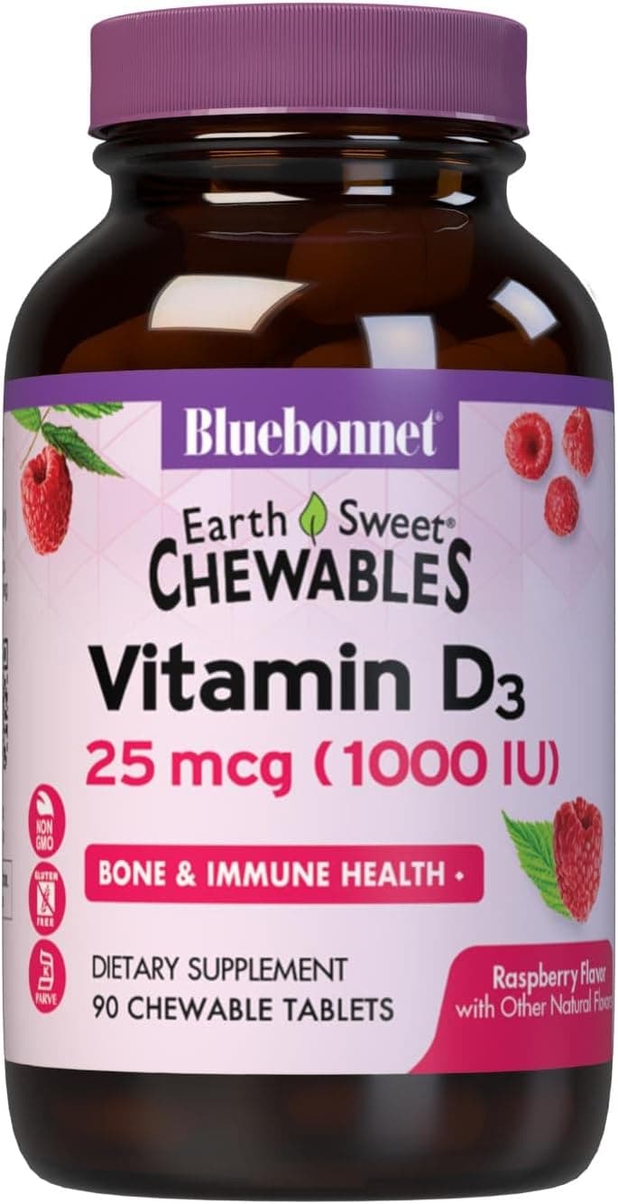 Bluebonnet Nutrition EarthSweet Vitamin D3 1000IU - Bone…