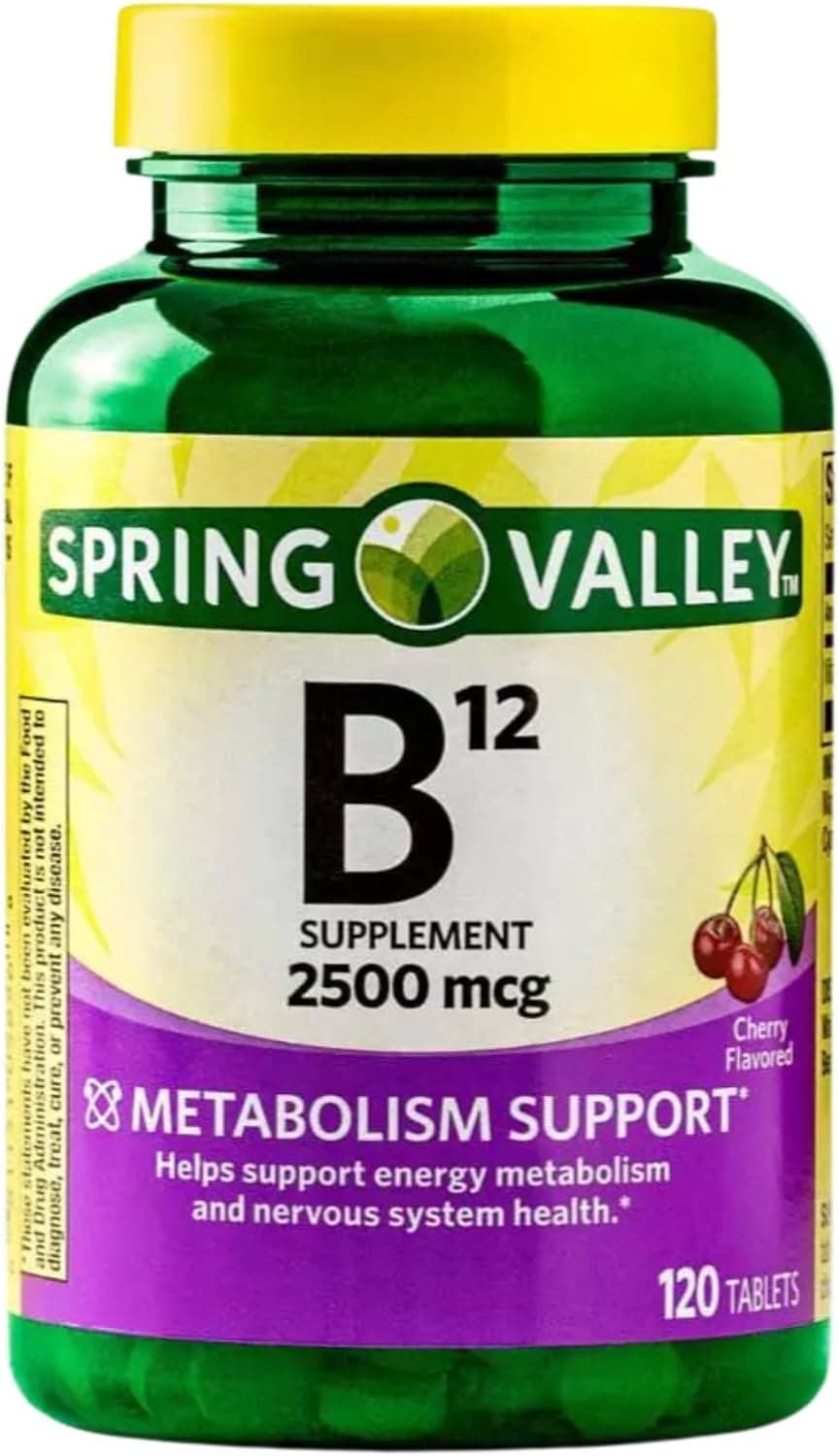 Vitamin B12 2500 mcg – 120 Quick-Dissolve Tablets Cherry…